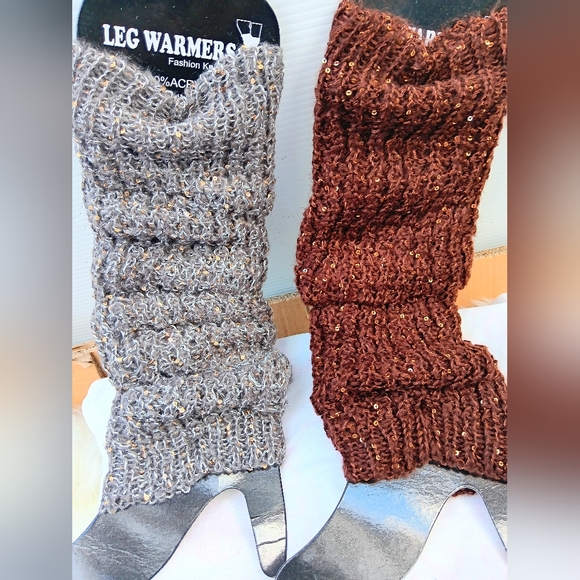 KNITTED GLITTER - Winter Leg Warmers - Picture 2 of 12
